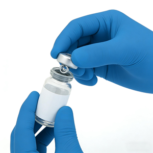 Gants en latex stériles jetables sans poudre pour <span class=keywords><strong>chirurgie</strong></span>, fournisseur en gros, gants en latex pour hôpitaux, gants bleus - Product Image 3