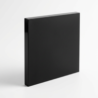 Feuille acrylique givrée vierge 100% personnalisée en gros double couleur (noir blanc) pour la publicité résistante aux rayures écologique pour