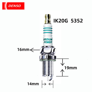 หัวเทียนอิริเดียม DENSO รุ่นใหม่ IK20G 12290-R60-U02 สำหรับรถยนต์ Accord 2.0 CIIMO City (2005-) - Product Image 3