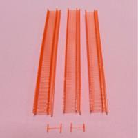 Épingles à étiquettes en nylon élastique Hong Yue, 5mm/7mm, rouges, en plastique, 100 unités avec extrémité en T tressée, technique non extensible