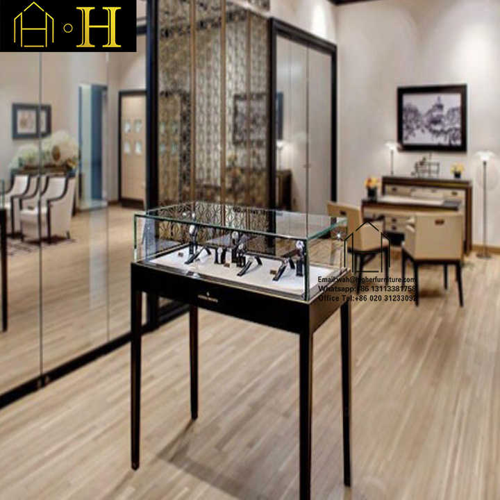 Customized Watch showcase Display Glass Display Counter Watch showcase ...