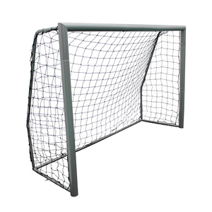 Thiết kế mới Trung Quốc nhà máy 10ft x 6.5ft kích thước đầy đủ phổ biến có thể gập lại kim loại lắp ráp bóng đá bóng đá Mục tiêu bài với Net - Product Image 5