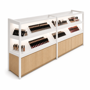 Estantería de Góndola Blanca para Supermercado, Exhibidor de Cosméticos, Estante para Tienda Minorista, Accesorio para Tienda de Maquillaje - Product Image 6