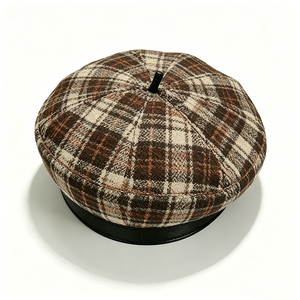 Women'S Beret Classic French Style Warm Berets With Leather <b>Band</b> for Fall Winter Beret <b>Hat</b> for Women Berets - Product Image 6
