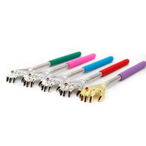 Massageador de mão traseira riscador de trás, aço inoxidável extensível, arranhador com mão - Product Image 4
