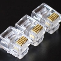 Meistverkaufter 6P6C RJ25 RJ11 RJ12 6-Pin Modularer Steckverbinder Telefonmodularstecker