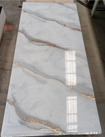 Panneau mural imperméable à l'eau en PVC, feuille de marbre, 1220*2440*3mm, pour décoration intérieure, panneau UV