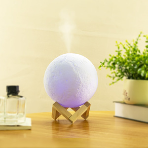 Colored <b>Moon</b> 13cm Essential Oil Diffuser Led <b>Night</b> <b>Light</b> Air Freshener Humidifier Usb Rechargeable Home Desktop - Product Image 4
