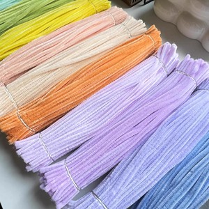 ไม้ทำความสะอาดท่อ DIY สีสันสดใส 100 ชิ้น แบบหนา 8 มม. แบบกำมะหยี่หนา 9 มม. ยี่ห้อ Liapu En Sticks สี<span class=keywords><strong>แดง</strong></span>สด แบบยืดหยุ่น - Product Image 5