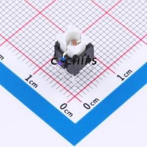 TSL06131-090B330BE-1K01 Tactile Switch Through hole-7P,6x6mm Switch Single Pole Single Throw Rectangle Button 1.8N 6mm - Product Image 1