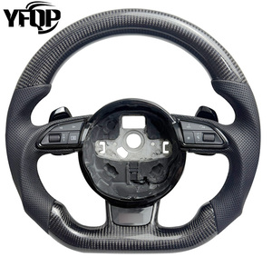 สำหรับรถออดี้รุ่นใหม่ TT TTS TTRS <span class=keywords><strong>R8</strong></span>พวงมาลัยสปอร์ตไฟ LED วัสดุคาร์บอนไฟเบอร์ - Product Image 4