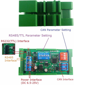 Módulo de transmisión de datos transparente de <span class=keywords><strong>2</strong></span> vías Eletechsup CAN4A02 CAN <span class=keywords><strong>2</strong></span>,0 CAN a RS485 RS232 RS422 CANBUS Serial Protocal Converter - Product Image 2