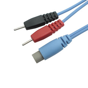 Hete Verkoop Elektrode Medische Kabel 6-Pins Connector Naar Dubbele 2.0Mm Elektrode Pin Kabel Voor Fysiotherapie Machine - Product Image 1