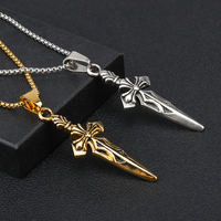 Pendentif de film pour homme, bijoux diars de Vampire, colliers et pendentifs gothiques fantaisie croix avec chaîne de haute qualité