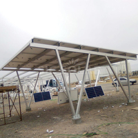 Abri de stationnement de voiture solaire étanche Pv Carports solaires en aluminium Structure de montage Abri de voiture pour panneau solaire