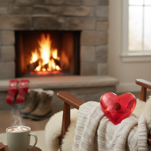 Scaldamani e piedi a forma di cuore Waco personalizzabili per tenere al caldo mani e piedi - Product Image 3