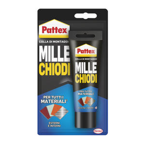 PATTEX MILLECHIODI Goma Adhesiva Sensible a la Presión, de una Sola Cara, Impermeable, para Exteriores e Interiores, 100g - Product Image 1