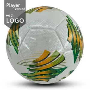 Versión Balón del jugador de fútbol Tamaño 4 Tamaño 5 Con LOGOTIPO Balón de fútbol PU Balones de partido de equipo de alta calidad LOGOTIPO personalizado
