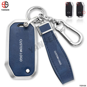 Couverture de boîtier de clé de voiture en alliage de Zinc pour <span class=keywords><strong>Kia</strong></span> <span class=keywords><strong>Sportage</strong></span> Ceed Sorento Cerato Forte KX3 K5 <span class=keywords><strong>porte</strong></span>-clés à distance <span class=keywords><strong>porte</strong></span>-clés personnalisés - Product Image 4