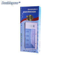 Chargeur de batterie rapide Doublepow D06 à 4 emplacements pour piles 1,2 V C D AA AAA 9V Ni-MH/Ni-CD rechargeables AC/DC