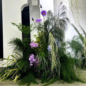 Follaje Artificial Esencial para Simulación, Ramas Verdes Largas, Hierba para Decoración <span class=keywords><strong>de</strong></span> Bodas Estilo Mori, Camino <span class=keywords><strong>de</strong></span> Mesa, Decoración Floral - Product Image 1