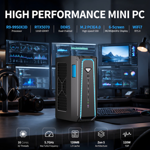 Mini PC Refrigerado 9 9950X3D RTX 5070 12GB DDR5 NVMe SSD 11 Computadora de Escritorio para Juegos SL800 Mini PC para Juegos SL800 SL800 - Product Image 5
