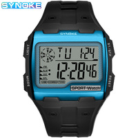 Nouvelle Arrivée Montre de Sport Numérique Multifonctionnelle Timex pour Homme, Écran Carré Grand Format, Résistance à l'Eau 3 ATM, Affichage Nocturne