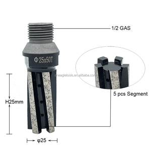 <span class=keywords><strong>Cnc</strong></span> 5 Phân Đoạn Kim Cương phay <span class=keywords><strong>router</strong></span> bit cho đá Granite mài nhanh với 1/2 "G chủ đề - Product Image 3