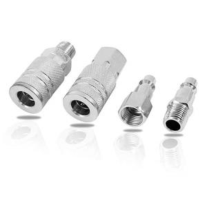 1/4 In Npt Quick Coupling Set 14 Pieces <b>Pneumatic</b> <b>Tool</b> Accessories Copper Material - Product Image 3