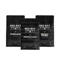 Sachets Doypack pour noix et graines, noir et blanc, avec logo personnalisé imprimé, en PP recyclable et fermeture éclair (taille personnalisée)