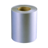 Rouleau de papier auto-adhésif, Transparent, en PVC PET, BOPP vinyle mat, argent, étiquette thermique, 50 unités