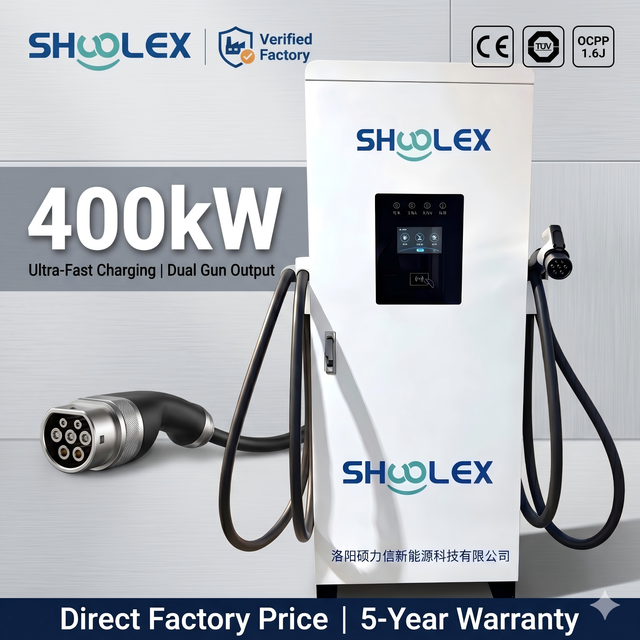 SHUOLEX GCC High-Temp Resistant DC Air Cooled EV Charger (300-480kW) for Continuous Fleet Depot Heavy Duty Charging New