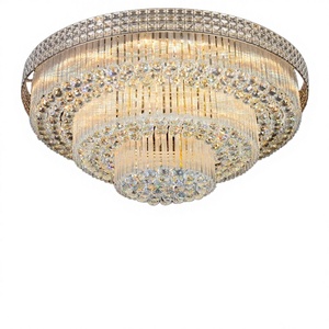 PM Modern Luxury K9 Crystal LED IP44 AC Ceiling <b>Lamp</b> for Hotel Lobby Wedding Banquet Villa Living & Bedroom Lighting - Product Image 3