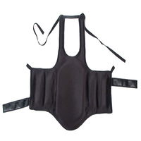 Protecteur corporel classique BN en cuir PU + gel, réglable, unisexe, pour MMA, boxe, karaté, taekwondo, protection de poitrine, ensemble combo en gros