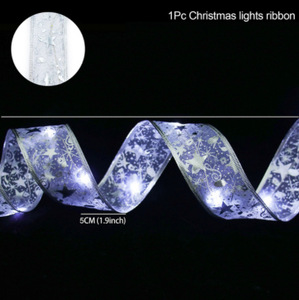 Lampu Natal LED Pita Satin Tali Kawat Emas Perak Tembaga Lampu Peri untuk Pohon Natal Pesta Dalam Ruangan Luar Ruangan Baterai USB Remote - Product Image 5