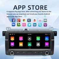 Écran tactile de 8,8 pouces, GPS, lecteur DVD de voiture avec système Android et CarPlay, 1280*480, compatible avec BMW E46 1996-2004