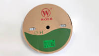 WOER 2:1 ID 1mm 2mm 3mm 4mm 6mm 80mm 90mm 100mm 250mm 300mm 125C 150C RoHS Tube thermorétractable sans halogène VW-1