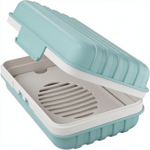 Jabonera <span class=keywords><strong>de</strong></span> barra Quatish, 1 unidad, para <span class=keywords><strong>ducha</strong></span>, estuche <span class=keywords><strong>de</strong></span> jabón <span class=keywords><strong>de</strong></span> viaje con tapa para gimnasio, artículos esenciales para acampar, senderismo - Product Image 1