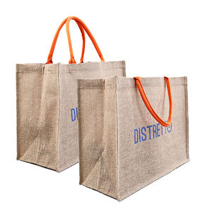 Eco-friendly Wholesale Jute Fabric <strong>Gunny</strong> <strong>Sack</strong> Shopping Tote Bags Natural Burlap Bags Linen Pouches <strong>Sacks</strong> with Handle - Product Image 5