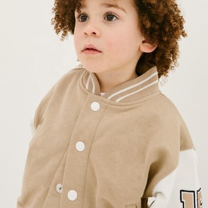 Logo personnalisé chenille broderie vêtements d'extérieur <span class=keywords><strong>veste</strong></span> unisexe enfants bébé garçon Baseball Varsity vestes - Product Image 4