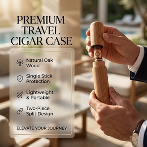 Estuche de Madera Hermético para un Solo Cigarro, Porta Cigarros de Bolsillo, para Viajes a Vietnam - Product Image 1