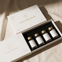 Boîtes rigides personnalisées de luxe en carton brun avec fermeture magnétique haut de gamme, impression quadricolore, emballage cadeau pour médicaments sur mesure