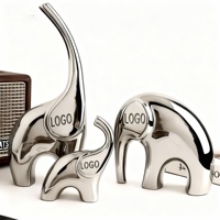 Modelo de Elefante de Hierro Retro OEM ODM, Decoración para el Hogar y la Oficina, Escultura de Escritorio, Compra al por Mayor de un Fabricante y Proveedor Chino