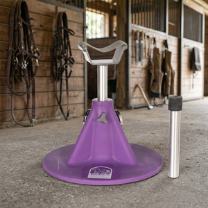 Tegra Surgical Professional Adjustable Stainless Steel Horse Hoof Stand Farrier Hoof <b>Holder</b> Cradle <b>Post</b> Strong Safe Reliable - Product Image 3