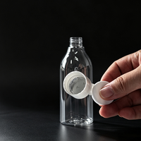 Botella de Plástico Recargable de 300 ml para Loción con Tapa Abatible, Botella Cosmética Vacía de PET de 10 oz para Envasado de Líquidos para el Cuidado Corporal