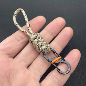 Wholesale 4mm D Ring 550 Braided Paracord Zinc Alloy Metal Keychain Carabiner-Durable Sports <strong>Style</strong> Handmade <strong>Promotional</strong> <strong>Product</strong> - Product Image 6