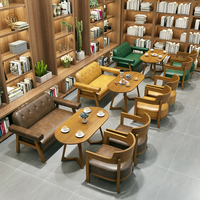 Meubles de restaurant en gros : Ensemble table et chaises de restaurant moderne pour café, banquette en bois pour intérieur de café-restaurant