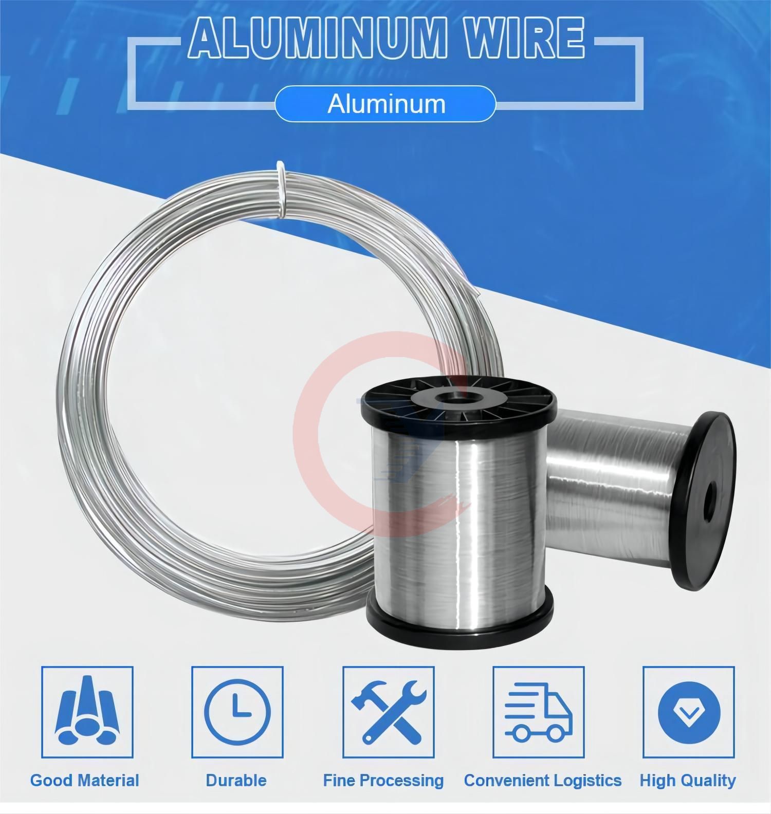 5005 Aluminum Welding Wire OD 0.3mm Polished Aluminium Alloy Wire