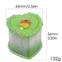 Portable 65mm Métal Plastique Herbe Tabac Broyeur Bonbons Coeur Couleur 4 Pièces Manuel Moderne pour Fumer Accessoires Idée Cadeau pour