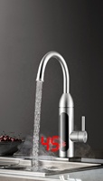 Prix bon marché 3300w Led affichage numérique 3s chauffage instantané 360 degrés main réglable chauffe-eau électrique instantané robinet